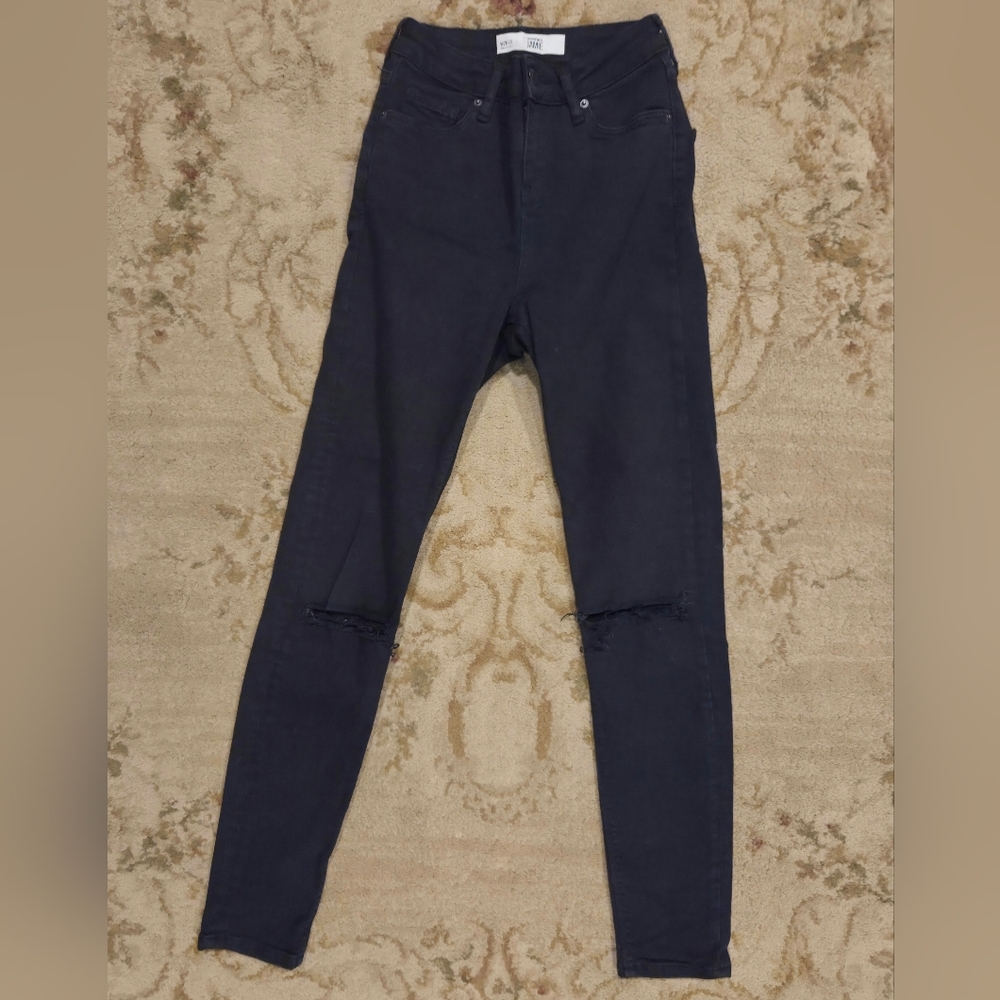 Topshop Navy Skinny Jeans